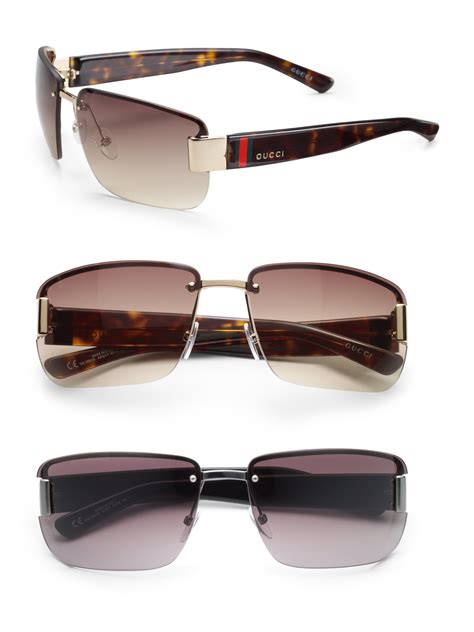 gucci sunglasses homme|gucci rimless sunglasses men's.